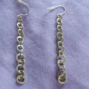 Silver Earrings with Links